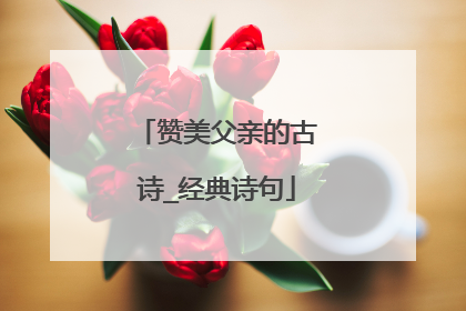 赞美父亲的古诗_经典诗句