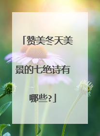 赞美冬天美景的七绝诗有哪些?