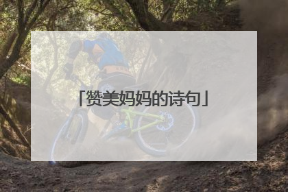 赞美妈妈的诗句
