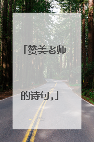赞美老师的诗句,