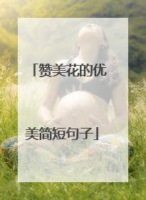 赞美花的优美简短句子