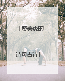 赞美虎的诗句古诗