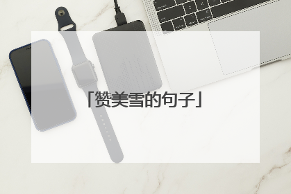 赞美雪的句子