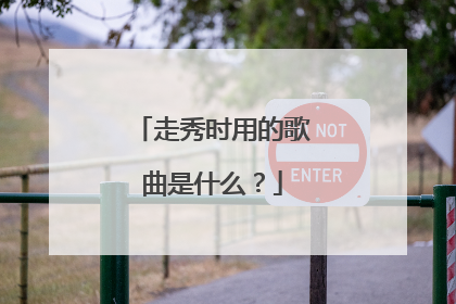 走秀时用的歌曲是什么?