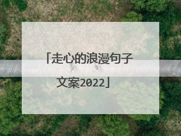 走心的浪漫句子文案2022