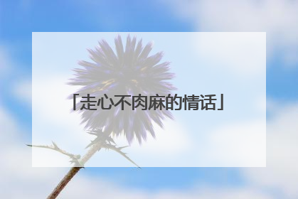 走心不肉麻的情话