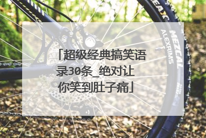 超级经典搞笑语录30条_绝对让你笑到肚子痛