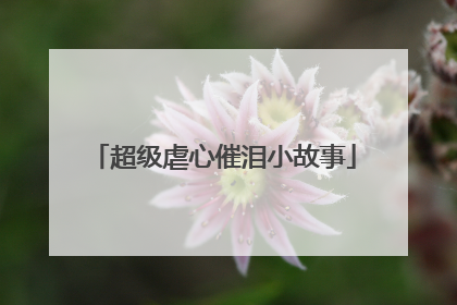 超级虐心催泪小故事