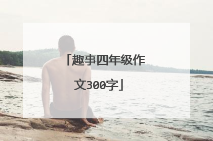趣事四年级作文300字