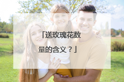 送玫瑰花数量的含义?