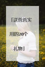 送爸爸实用的20个礼物