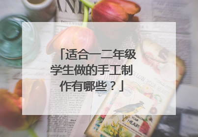 适合一二年级学生做的手工制作有哪些?