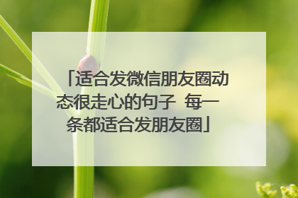 适合发微信朋友圈动态很走心的句子 每一条都适合发朋友圈