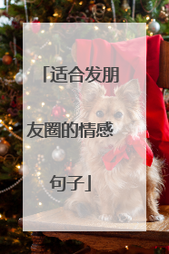 适合发朋友圈的情感句子