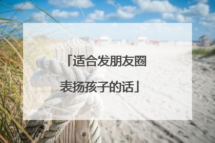 适合发朋友圈表扬孩子的话