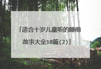 适合十岁儿童听的睡前故事大全10篇(2)