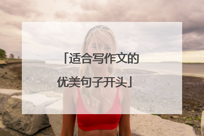 适合写作文的优美句子开头