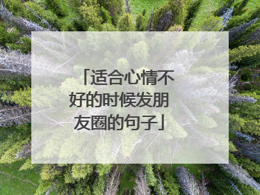 适合心情不好的时候发朋友圈的句子