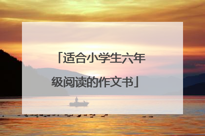 适合小学生六年级阅读的作文书