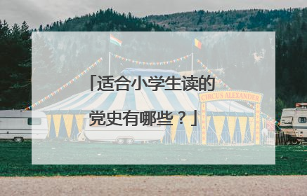 适合小学生读的党史有哪些？