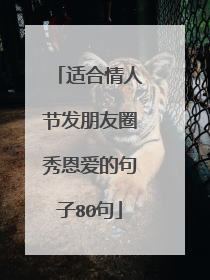 适合情人节发朋友圈秀恩爱的句子80句