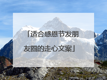 适合感恩节发朋友圈的走心文案
