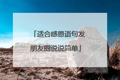 适合感恩语句发朋友圈说说简单