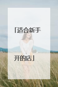 适合新手开的店