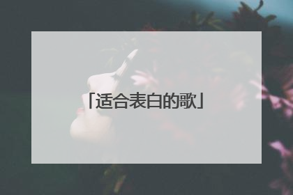 适合表白的歌