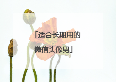 适合长期用的微信头像男