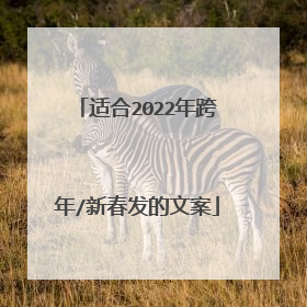 适合2022年跨年/新春发的文案