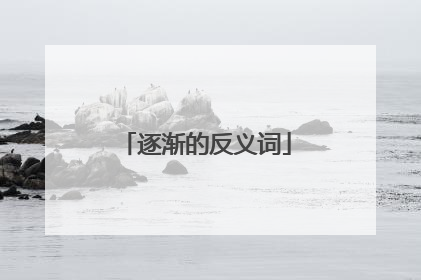 逐渐的反义词