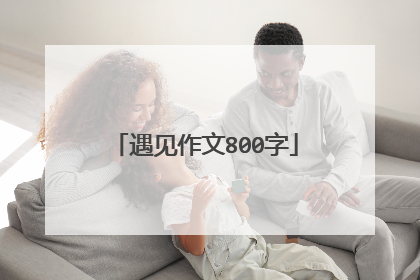 遇见作文800字