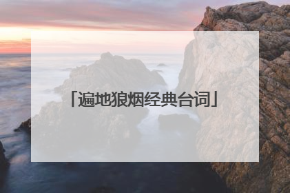 遍地狼烟经典台词