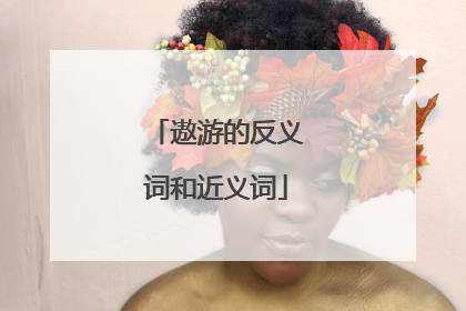 遨游的反义词和近义词