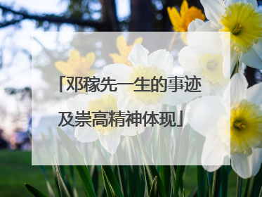 邓稼先一生的事迹及崇高精神体现