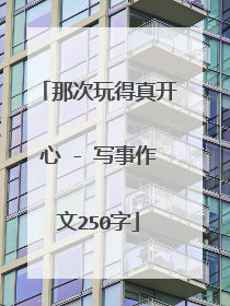 那次玩得真开心 - 写事作文250字