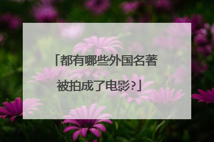都有哪些外国名著被拍成了电影?