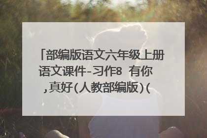 部编版语文六年级上册语文课件-习作8 有你,真好(人教部编版)(28张PPT)