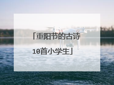 重阳节的古诗10首小学生