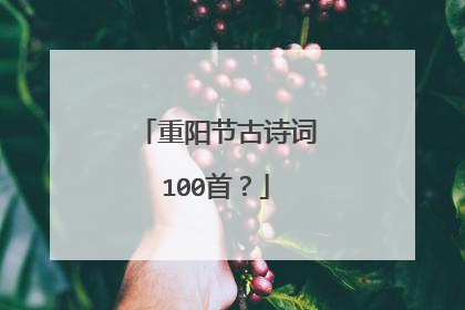 重阳节古诗词100首？