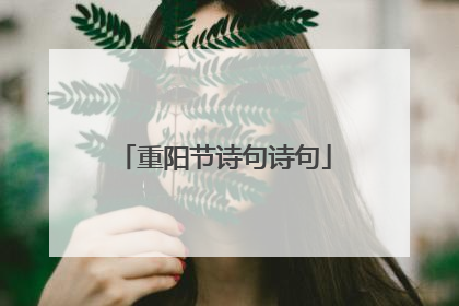 重阳节诗句诗句
