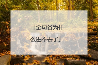 金句谷为什么进不去了