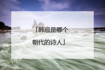 韩愈是哪个朝代的诗人