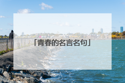 青春的名言名句