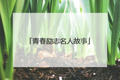 青春励志名人故事