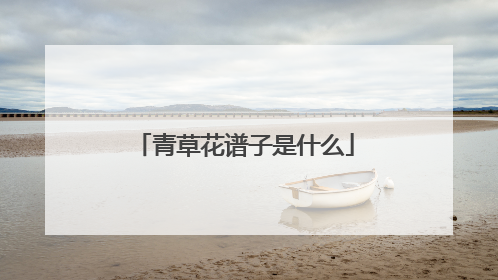 青草花谱子是什么