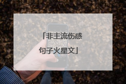 非主流伤感句子火星文