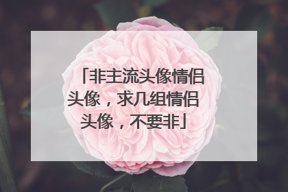 非主流头像情侣头像,求几组情侣头像,不要非