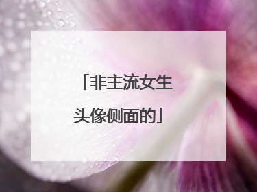 非主流女生头像侧面的